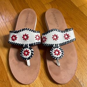 Jack Rogers Leather Sandal; 8.5